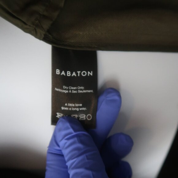 Babaton Trench Coat Green Size Medium Aritzia NWT - Picture 9 of 12